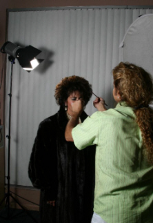 Lynn getting a touch up!